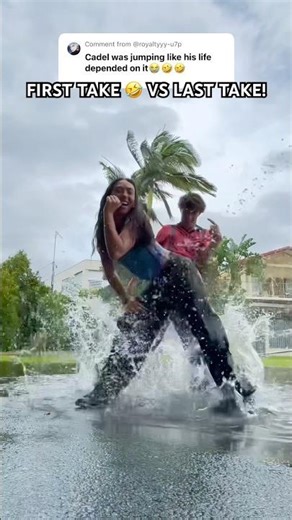 FAIL!🤣😭 - Cadel and Mia #blooper #funny #couple #shorts