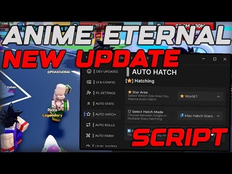 [🔥 NEW] Anime Eternal Script (NO KEY) | Auto Farm, Auto Raid, Auto Quest & More