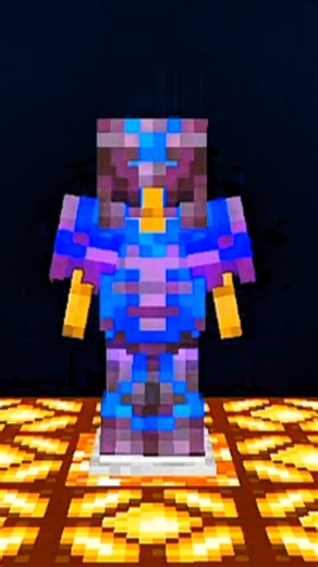 Ultimate Soul God Armor in Minecraft! (Custom Glow Skin/Trim) 😈 #minecraft #shorts #gaming #viral