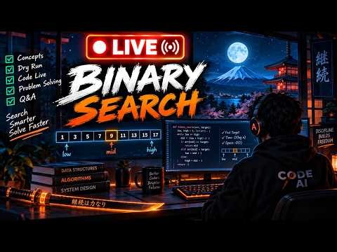 Binary Search LIVE 🔥 Master the Pattern & Solve LeetCode Problems