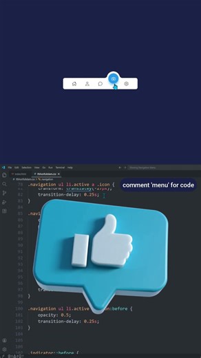 Glowing Navigation Menu 🔥 HTML CSS Animation Tutorial Modern UI Design 2026