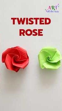 DIY Twisted Rose Flower | Easy Paper Rose Craft