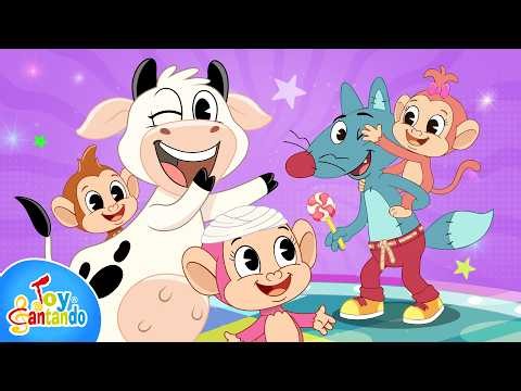 Cinco Monitos 🐒, Juguemos en el Bosque y Más Canciones Infantiles para Jugar y Bailar | La Vaca Lola