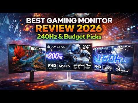 Top 5 Best Gaming Monitors in 2026 🎮🖥️ | 4K, 240Hz & Budget Picks