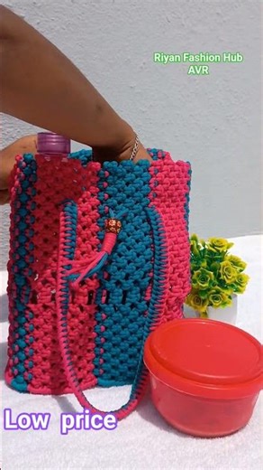 அழகான Lunch Bag 💼 | Macrame handmade Bags & Collection's| #shortvideo #shorts #lunchbag #handmade
