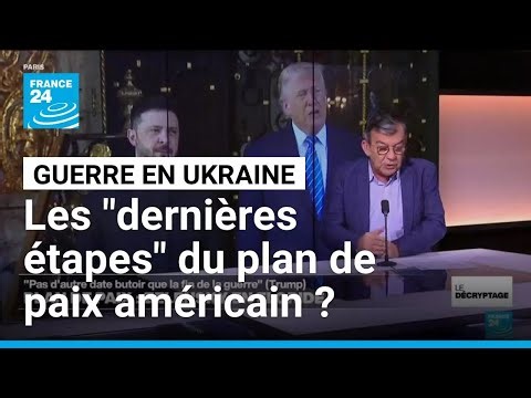 Ukraine : Zelensky reçu en Floride pour les "dernières étapes" du plan de paix • FRANCE 24