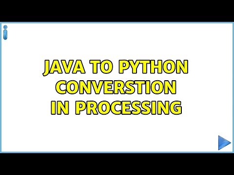 java to python converstion in processing