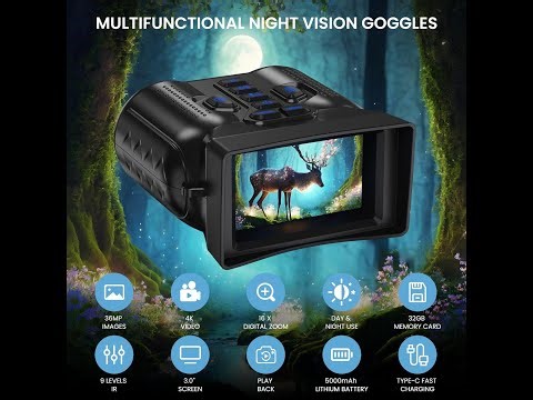 WISHBETY 4K Night Vision Goggles Review – 16x Zoom Binoculars for Wildlife & Camping