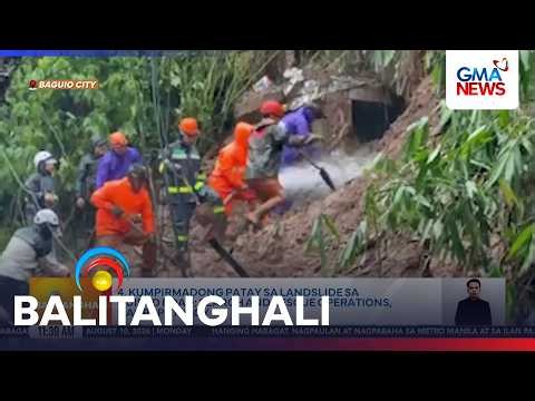 4, kumpirmadong patay sa landslide sa Guisad Road; search and rescue operations... | Balitanghali