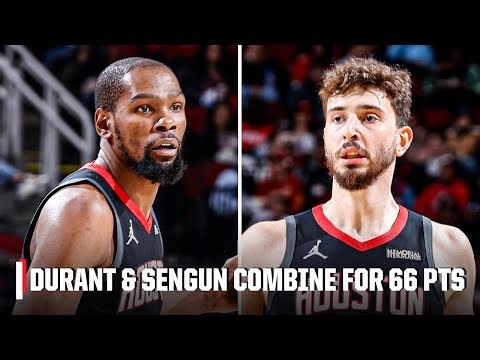Kevin Durant & Alperen Sengun combine for 66 PTS to lead Rockets past Grizzlies 🚀 | NBA on ESPN