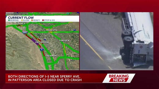 Big rig crash, HazMat situation causes traffic delays in Stanislaus County
