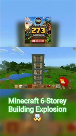 Minecraft 6-Storey Building Explosion 🤯