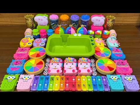 Slime Smoothie! Mixing Random Things Into Glossy Slime | ASMR Relax #326