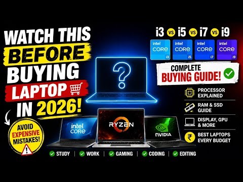 Watch This Before Buying a Laptop in 2026 | Best Laptop Buying Guide (Intel, AMD & More)
