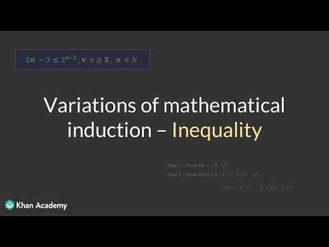 Mathematical Induction - Inequality | Mathematical Induction | TG Grade 11 | Math | Khan Academy