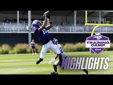 Highlights from the First Padded Practice of 2026 Vikings Training Camp | August 3