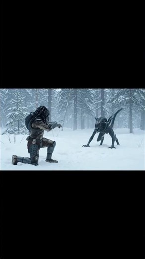 Predator vs. Alien - Epic Snow Forest Battle