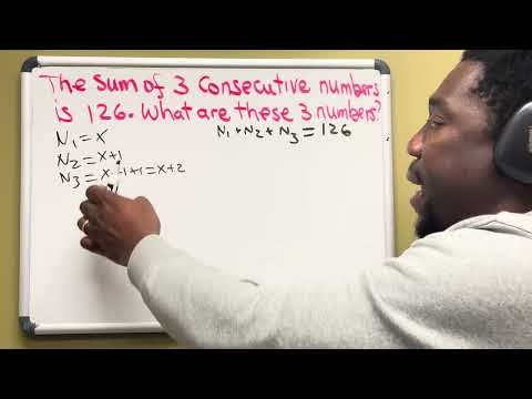 The sum of 3 consecutive numbers is 126. What are these 3 numbers? #mytutorbuild