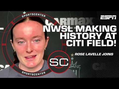 Rose Lavelle is excited to make history for Gotham FC at Citi Field 🔥 | SportsCenter