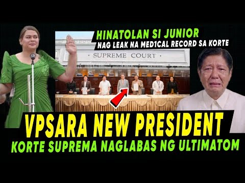 CONFIRMED! GOODNEWS! KORTE SUPREMA HAT0L kay BBM? NAGLABAS ng ULT1MAT0M sa PALASY0 VPSARA UUP0 NA?