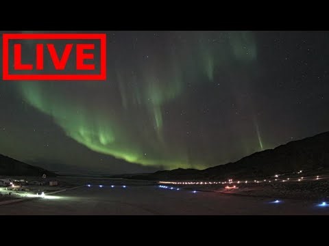 🌎 LIVE Greenland Auroras Northern Lights | Relaxing Music