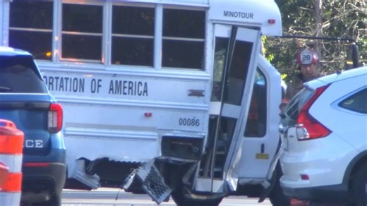 Bus driver charged after 2 cars hit school bus at Raleigh intersection | Haystack News