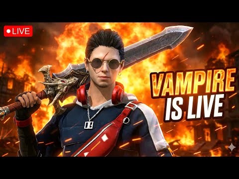 🔴 FREE FIRE LIVE WITH VAMPIRE FF 🔥 1V1 CHALLENGE 😎 #freefirelive #freefire #shortlive #shorts