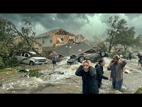Severe Storm in Austin Texas Brings Hail, Heavy Rain and Localized Flooding Across the City