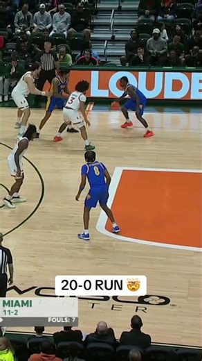 Every bucket from Pitt’s 20 to 0 run against Miami in under 60 seconds 🔥 #pitt #collegebasketball