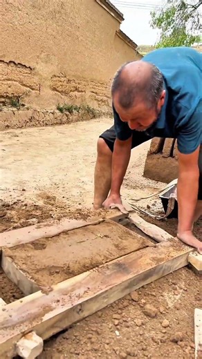Traditional Mud Brick Making! 🧱#shorts