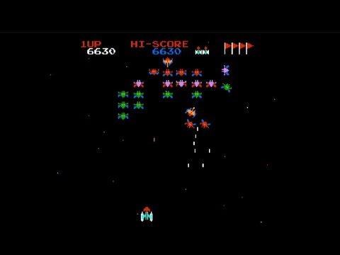 Galaxian (Arcade) Original Gameplay (1979) | Classic Space Shooter by Namco 🚀