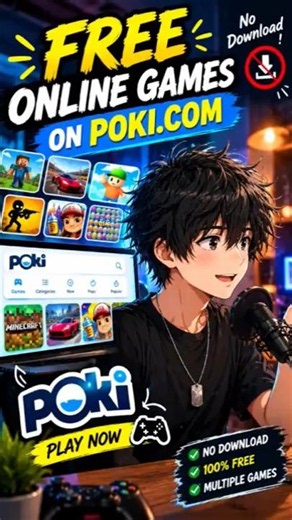 Free Online Games on Poki.com 😱 | No Download Needed! #Shorts
