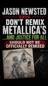 Jason Newsted Says Don’t Remix Metallica’s Justice