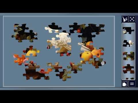 🦜🍎 Elegant White Cockatoo & Fruit Garden Jigsaw Puzzle 🧩 | Relaxing Puzzle Challenge