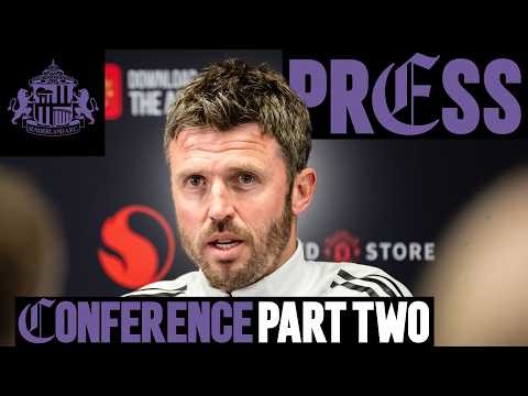 "I've Learned From The Past" | Michael Carrick Pre-Sunderland | Press Conference: Part Two 🎙️