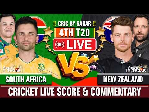 South Africa vs New Zealand | 4th T20 | Cricket Live Score & Commentary | Sagar Sinha
