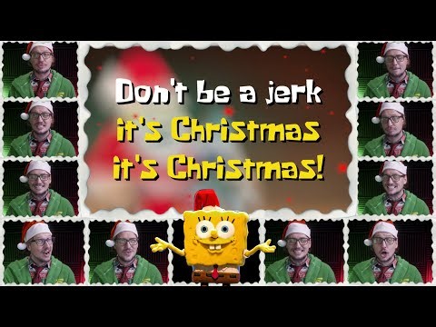 Don't Be a Jerk (It's Christmas) 🎶KARAOKE (Lyric Video) It's a SpongeBob Christmas!