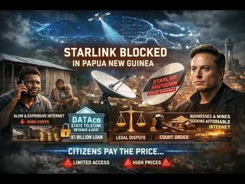 "Analysis | Why Starlink Is Blocked While PNG Citizens Pay the Price."
