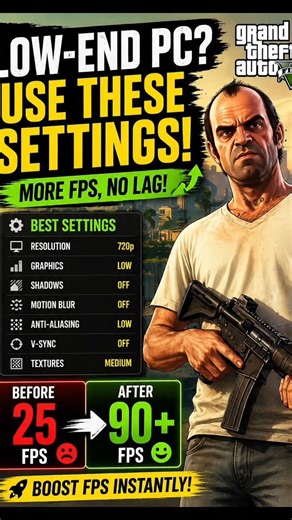 More FPS, zero cost 🔥 Try these settings