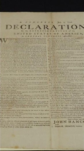 RARE Declaration of Independence Copy Discovered in UK Archives #shorts