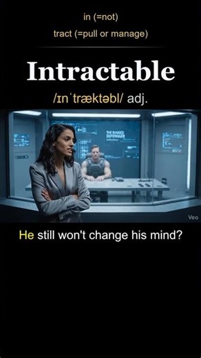 Intractable meaning — Very hard to control or deal with