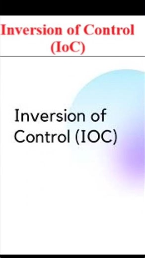 Understand IoC in one minute #ioc #springframework #viral #viralvideo #trending