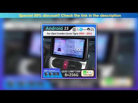 Hands-on Wireless Carplay GPS for Opel Combo Corsa Tigra 2001 - 2011 Android 15 Car Video Multimedi