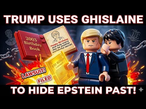 Trump Uses Ghislaine Maxwell to Hide Epstein Dark Past! Satire Lego Song 