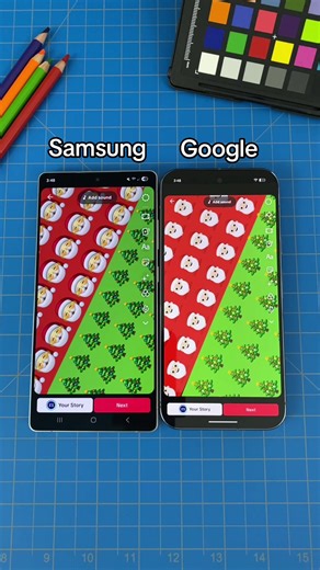 Samsung vs Google Santa Christmas tree emoji tutorial 🎅🏻🎄 #emoji #tutorial