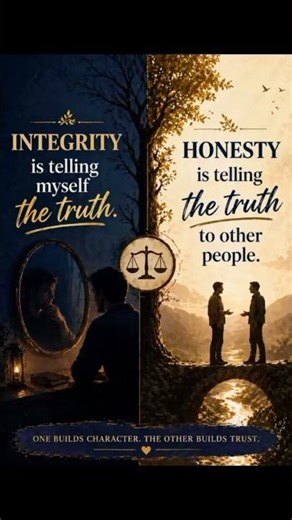 Integrity and honesty are divine.