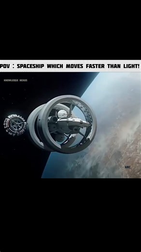 Could a spaceship really travel faster than light? 🚀 #space #warpdrive #science #shorts #time