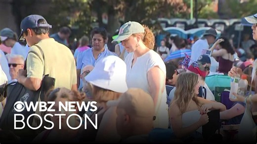 People pack the Hatch Shell ahead of Boston Pops 4th of July concert and fireworks