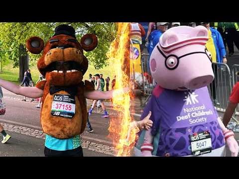 Freddy Fazbear lost to Daddy Pig at the London Marathon...
