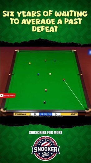 O’Sullivan’s 6-Year Revenge! 😱 A Match He’ll Never Forget! #worldsnookertour #8ballpool #billiards